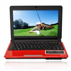 Netbook Mini Eee PC com 25,4 cm com 1.6G Intel Atom D2500 Sa