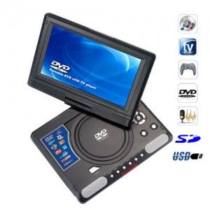 DVD Player Portátil 180 Graus 9,8 Polegadas TV Analógica / G